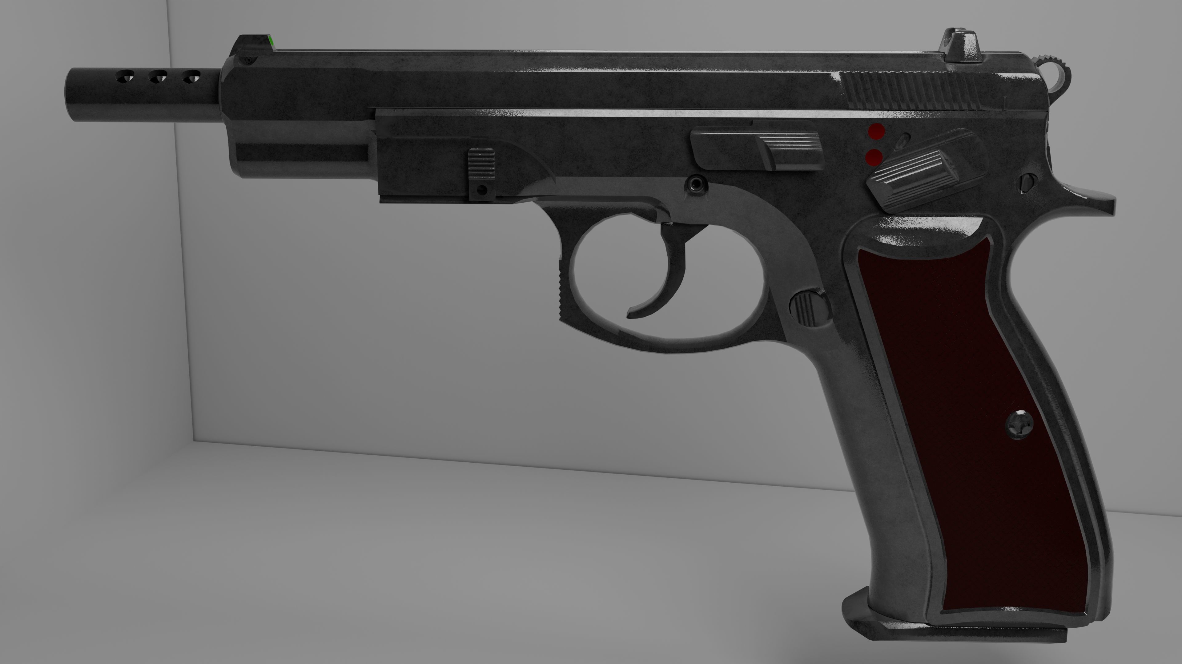 CZ75-Auto Low-poly 3D model_4