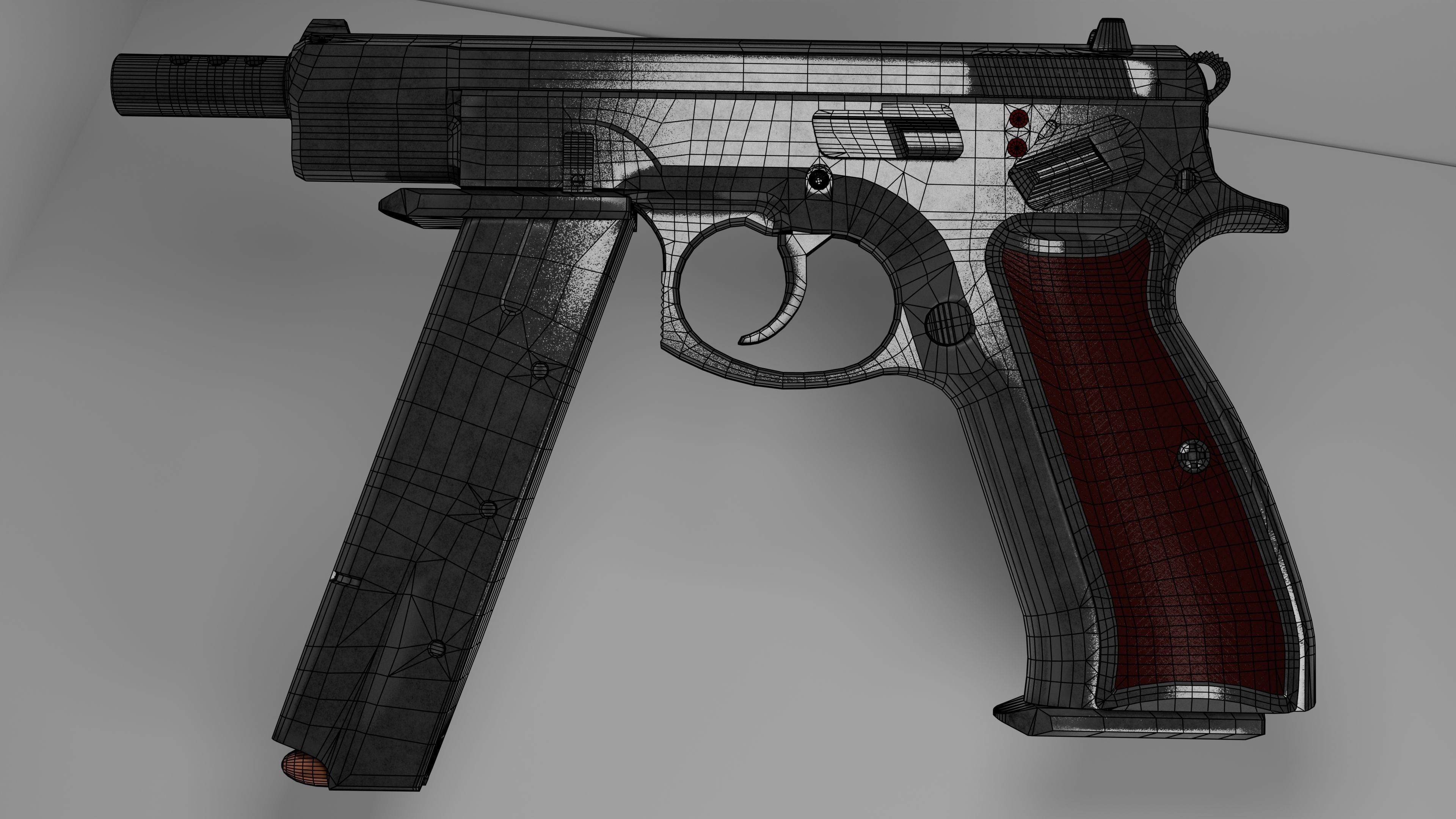 CZ75-Auto Low-poly 3D model_10