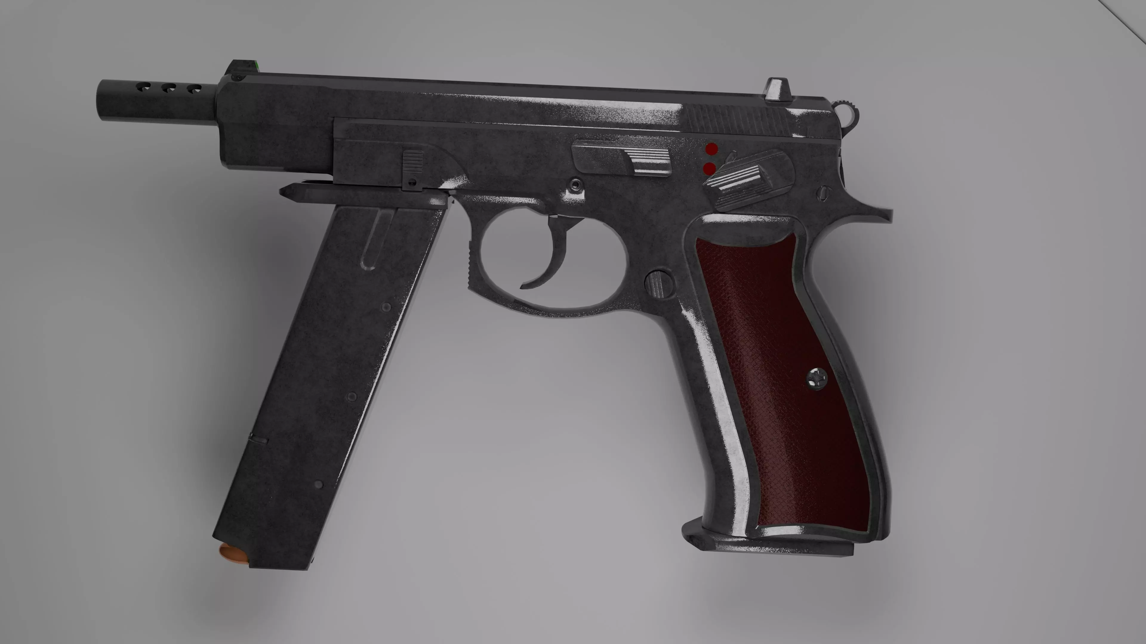 CZ75-Auto Low-poly 3D model_0