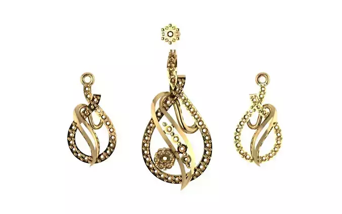 Women pendant 3D print model