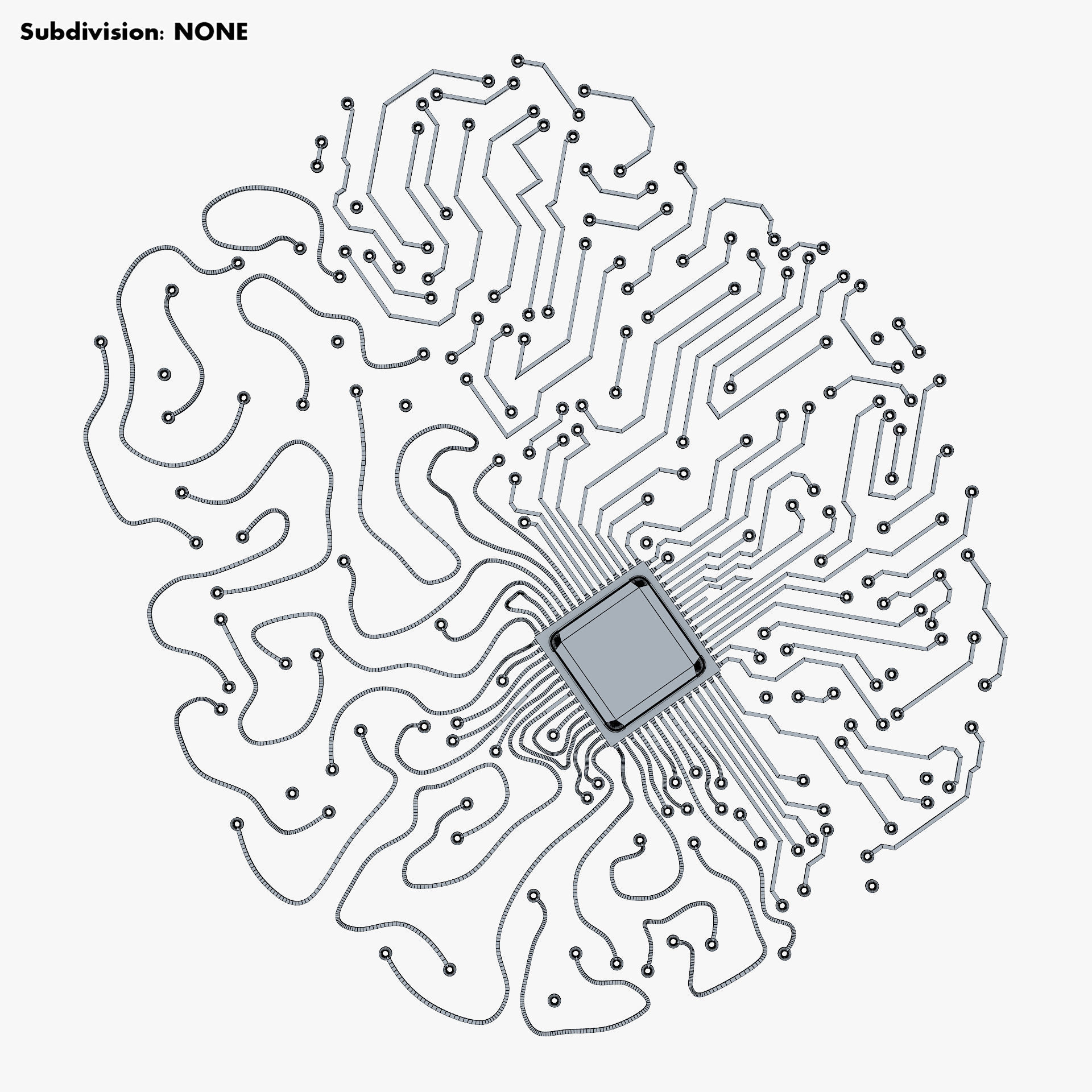 Artificial Intelligence Circuit Brain M 1 3D model_18