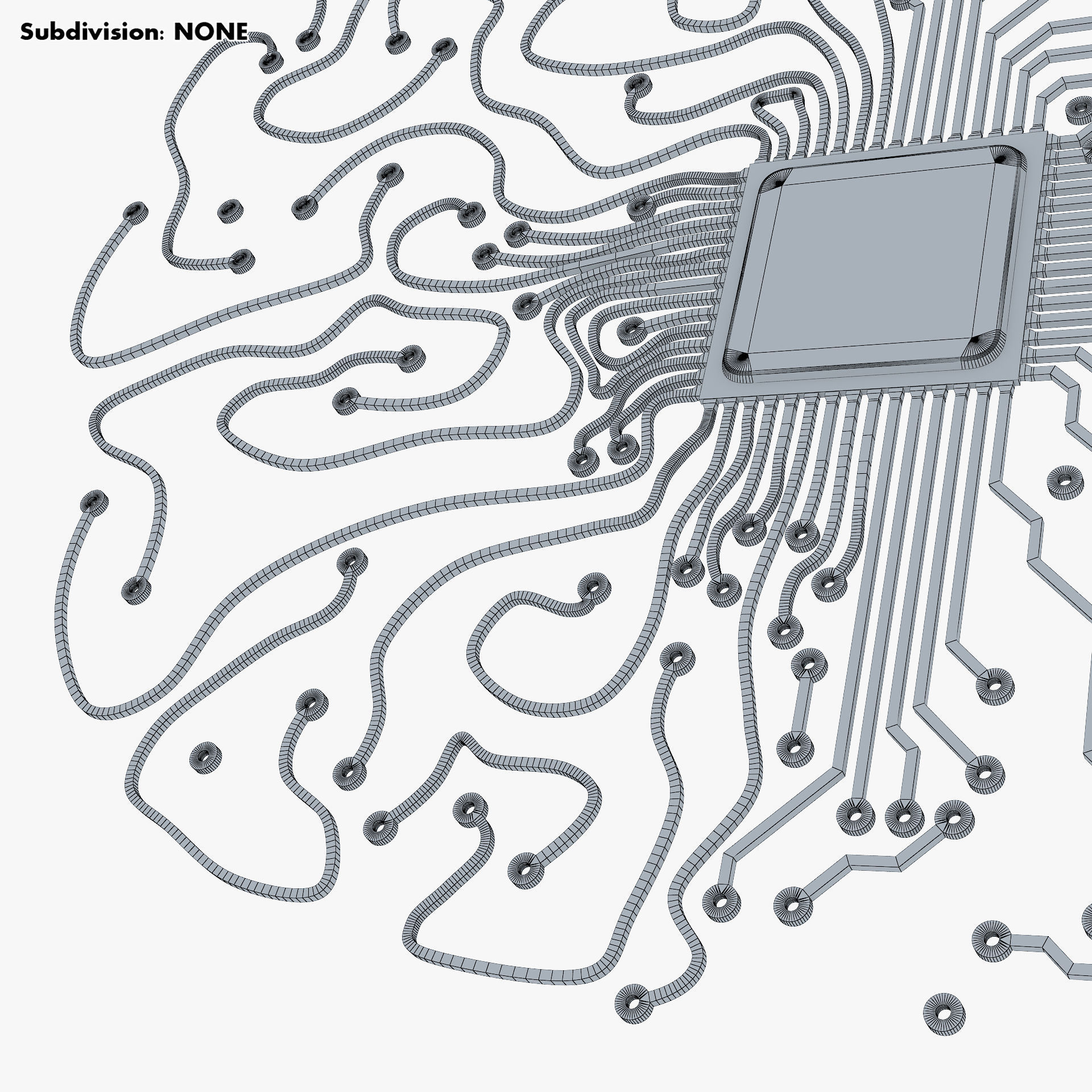 Artificial Intelligence Circuit Brain M 1 3D model_21