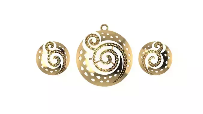 Women pendant 3D print model