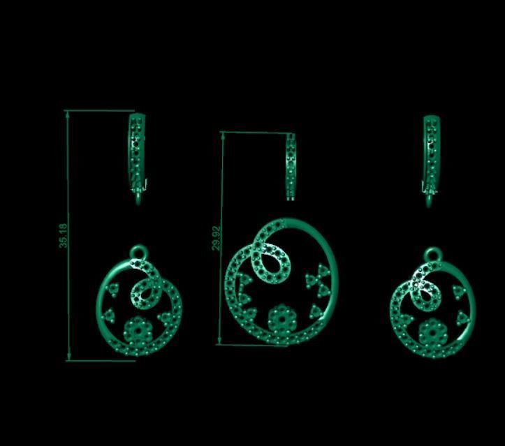 Women pendant 3D print model 3D print model_6