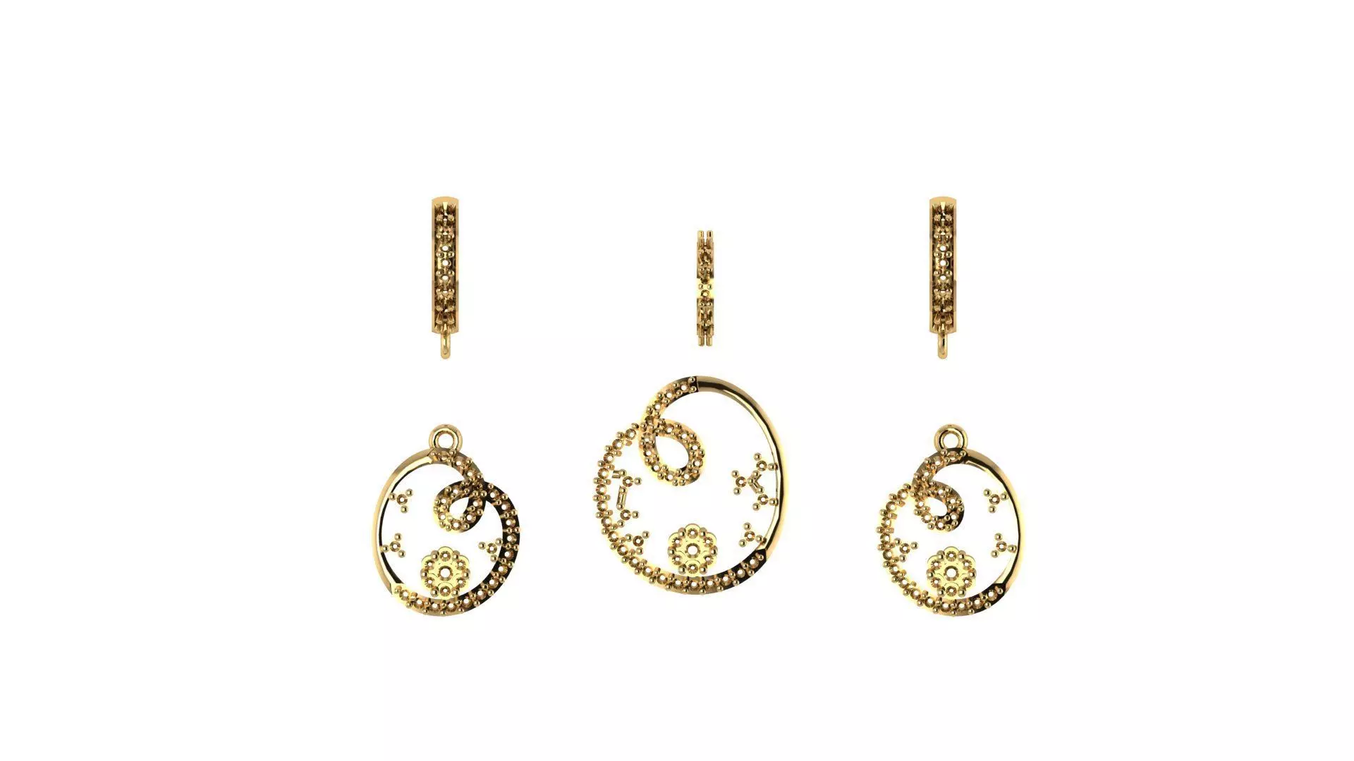 Women pendant 3D print model 3D print model_0