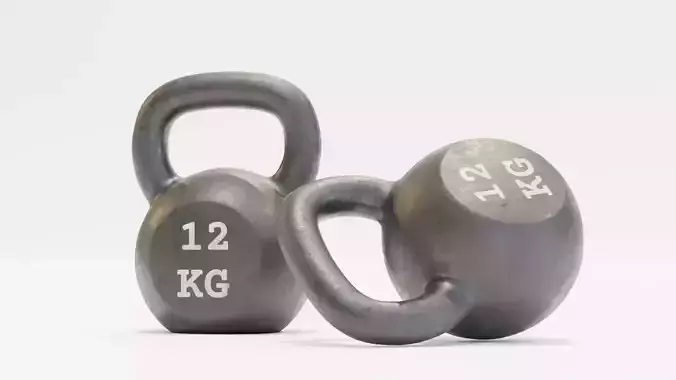 Realistic Rubber Kettlebell