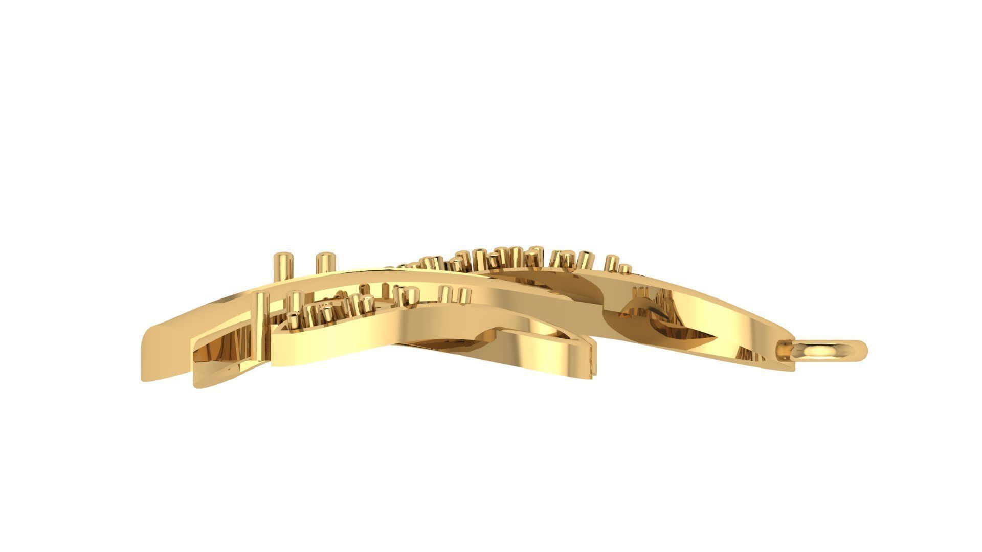 Women pendant 3D print model 3D print model_3