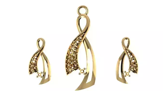 Women pendant 3D print model