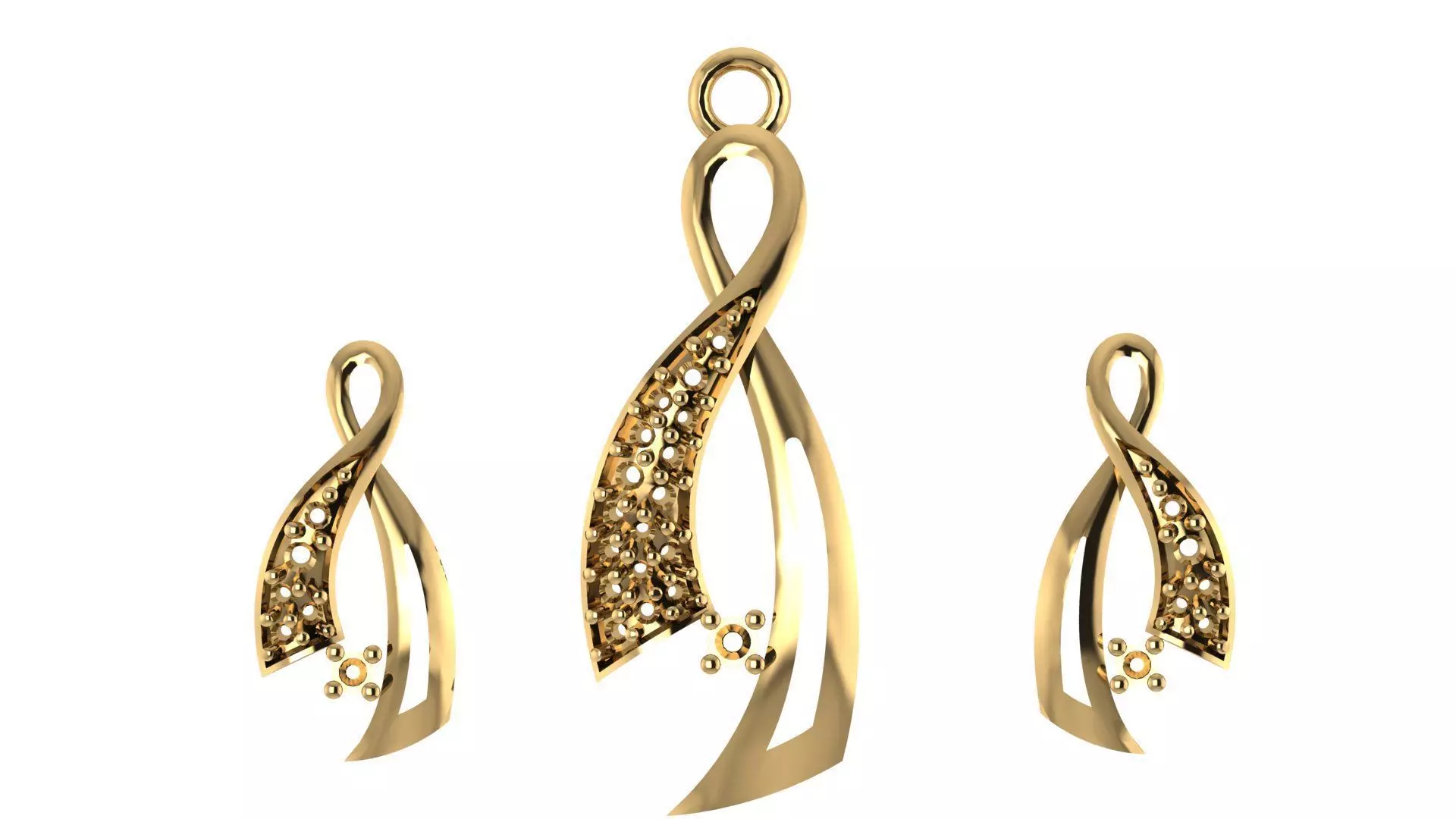 Women pendant 3D print model 3D print model_0