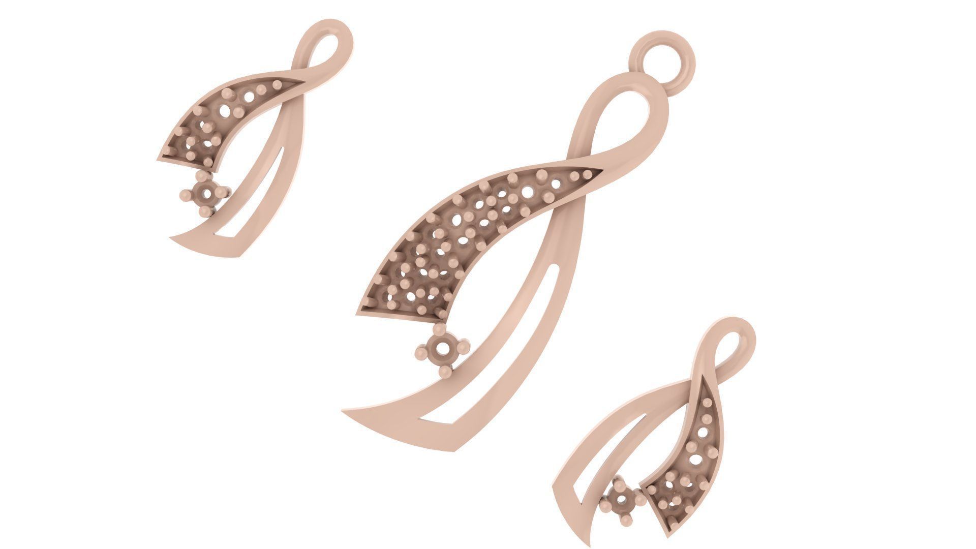 Women pendant 3D print model 3D print model_1