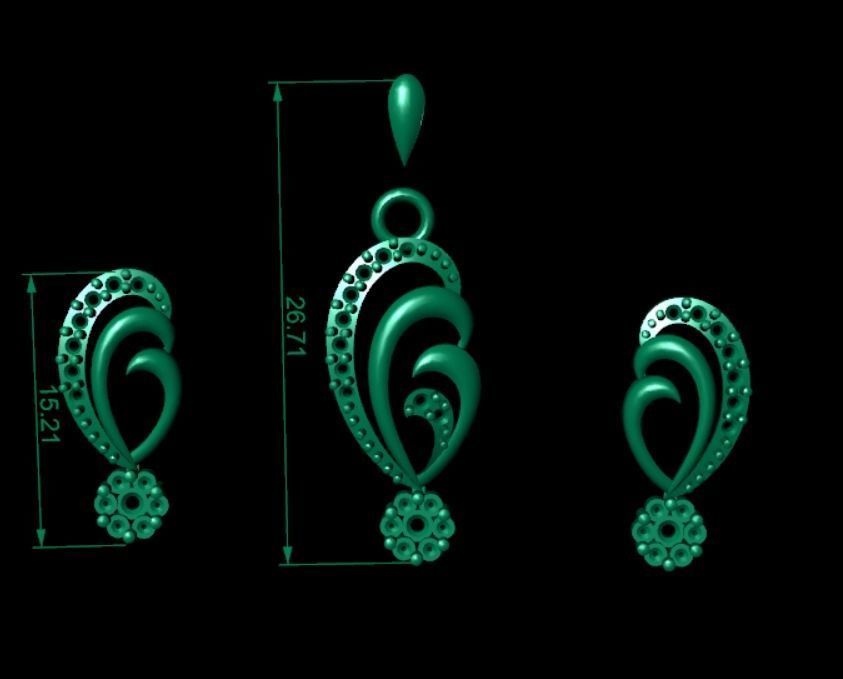 Women pendant 3D print model 3D print model_6