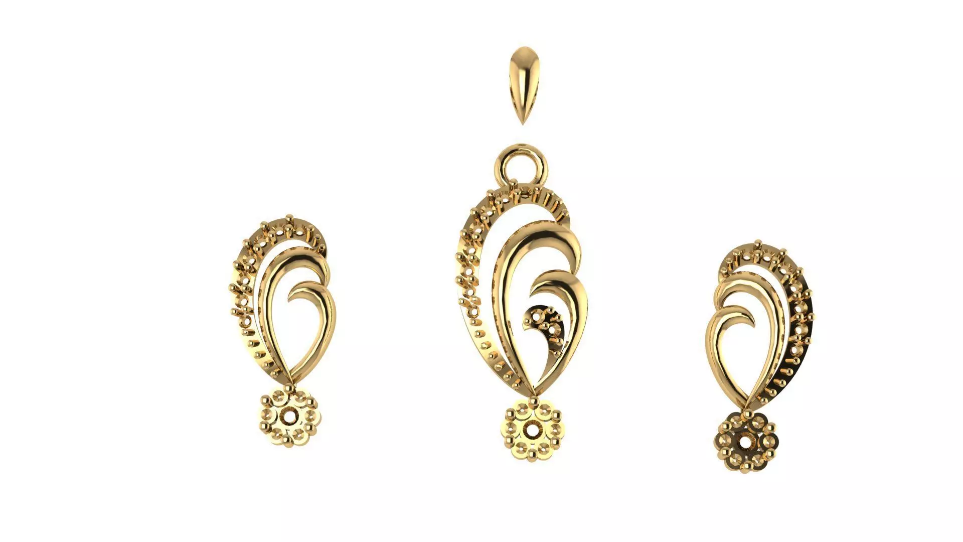 Women pendant 3D print model 3D print model_0