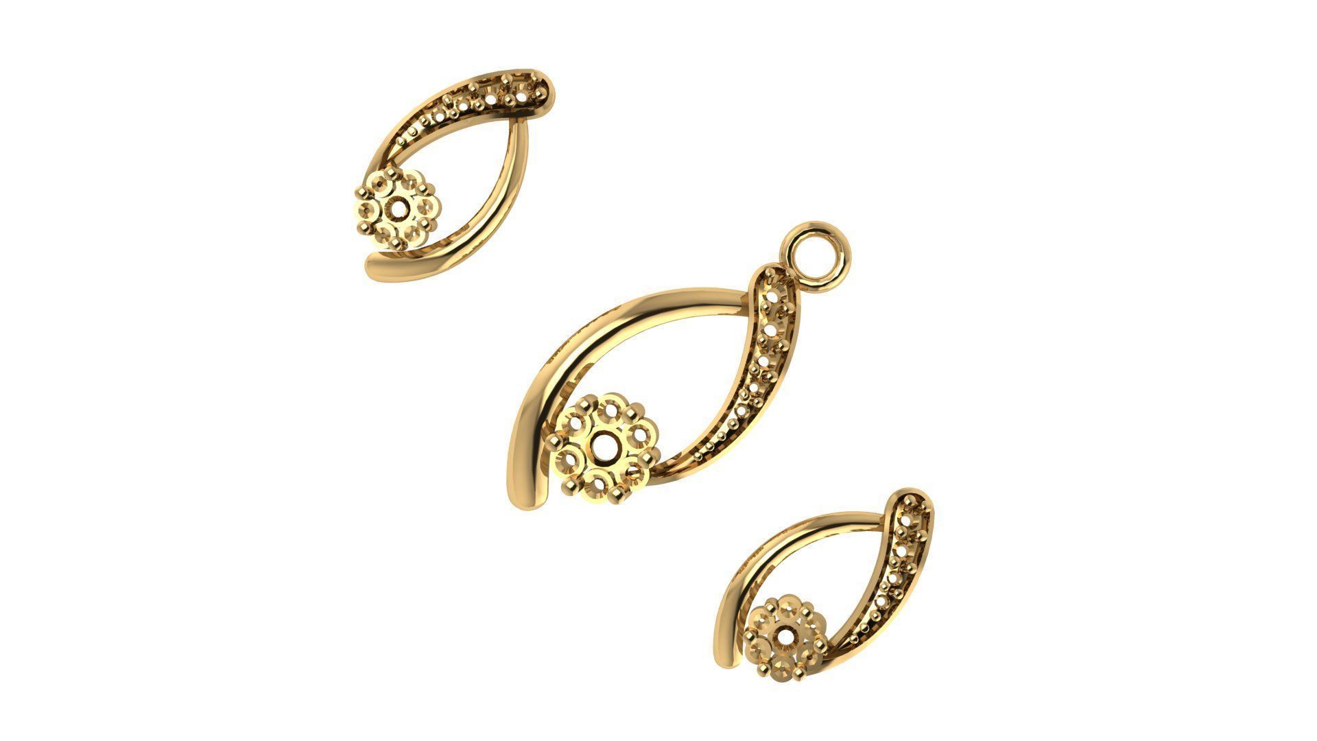 Women pendant 3D print model 3D print model_3