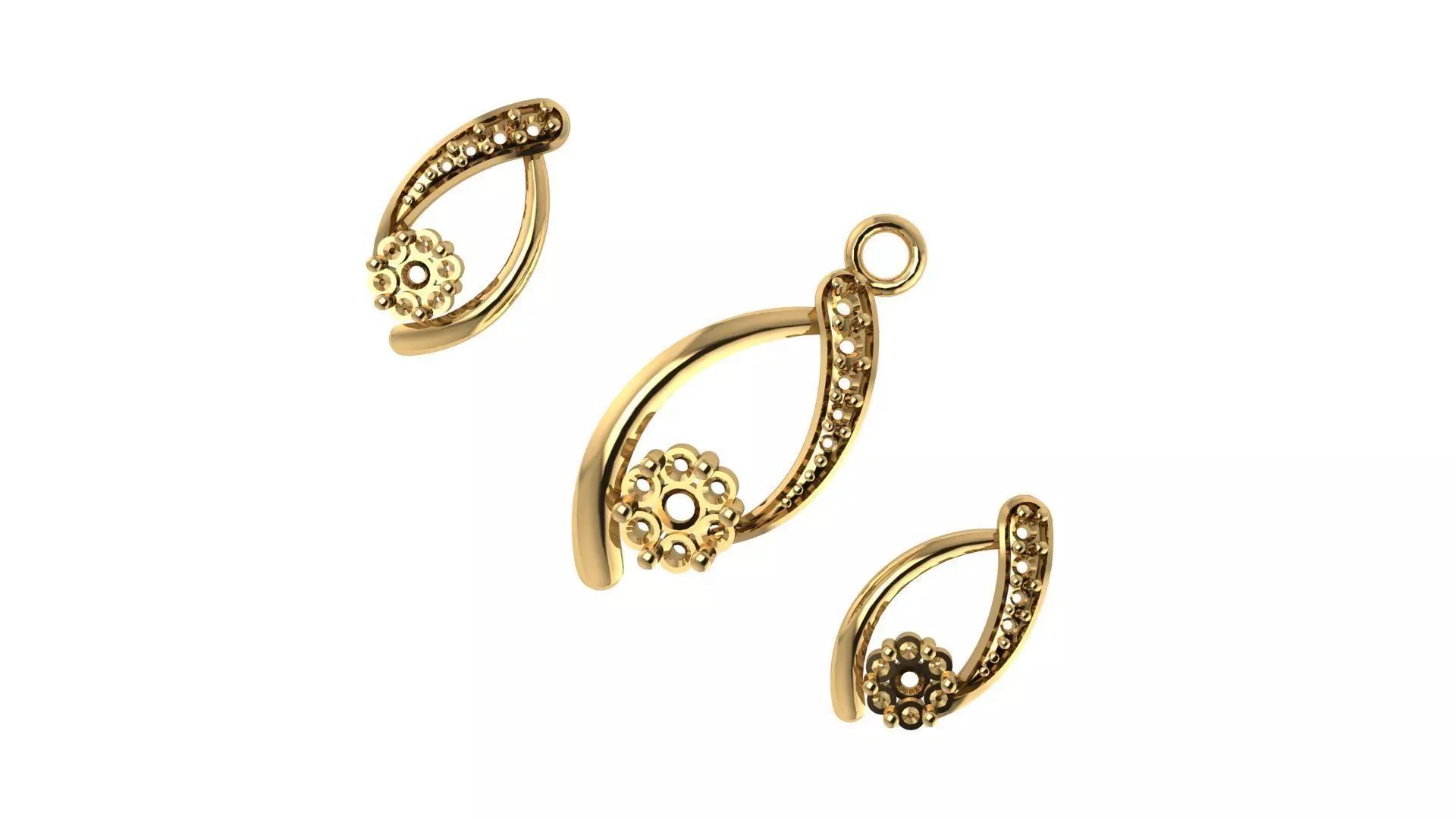 Women pendant 3D print model 3D print model_0