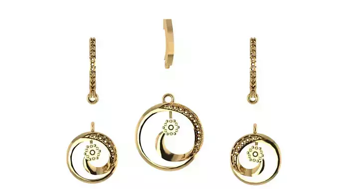 Women pendant 3D print model