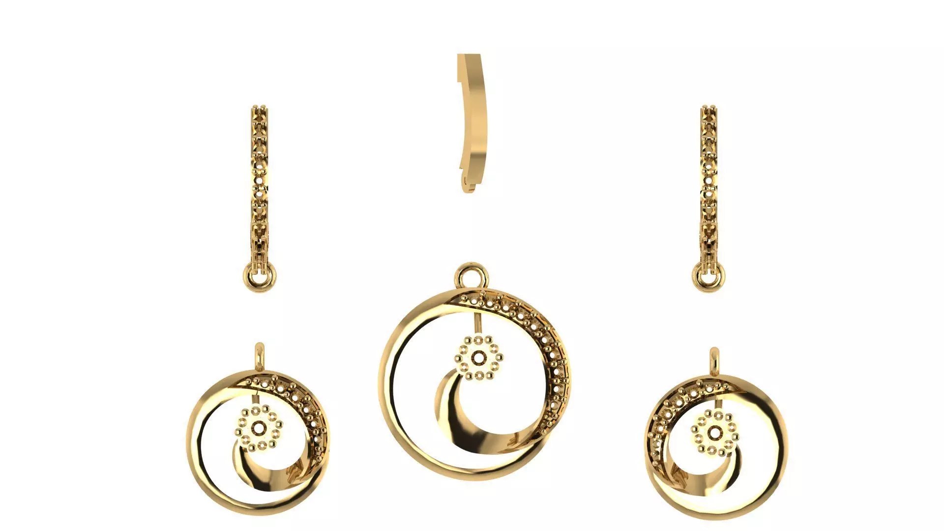 Women pendant 3D print model 3D print model