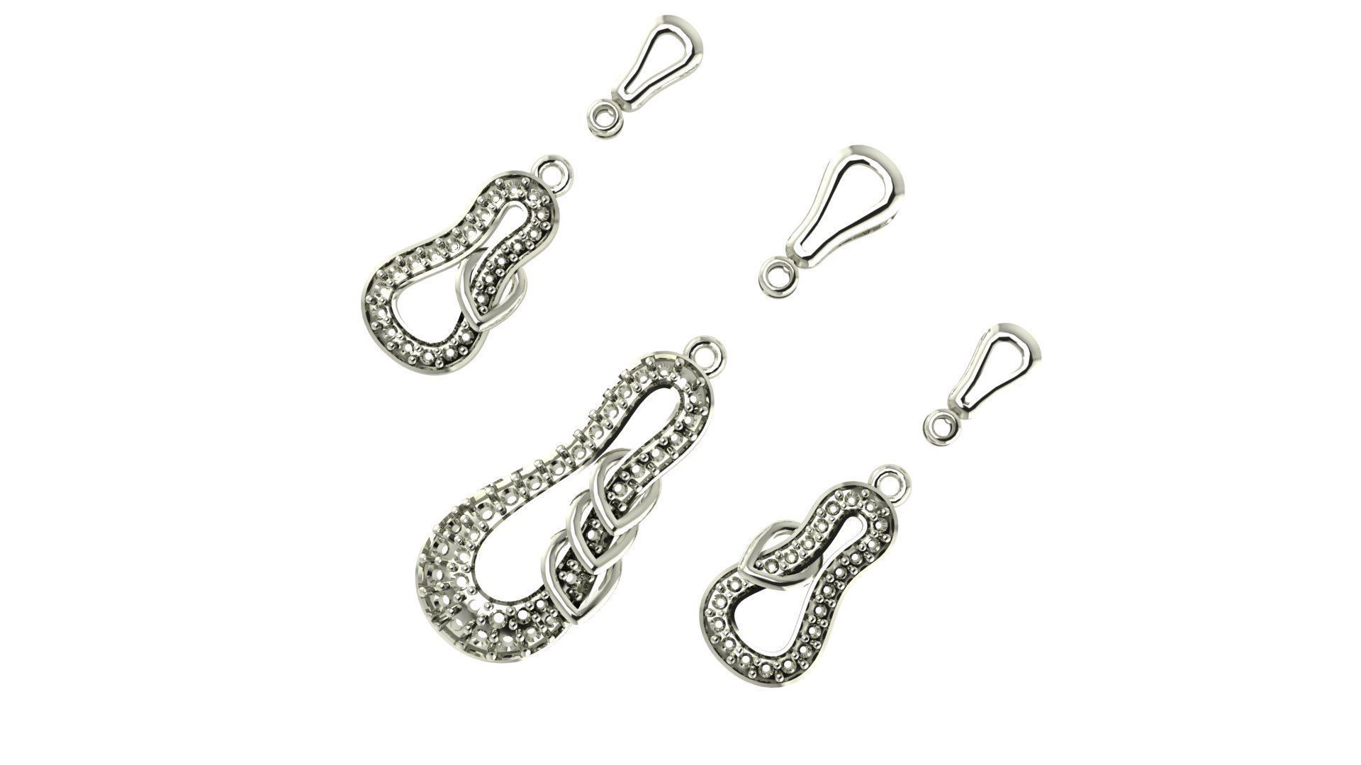 Women pendant 3D print model 3D print model_4