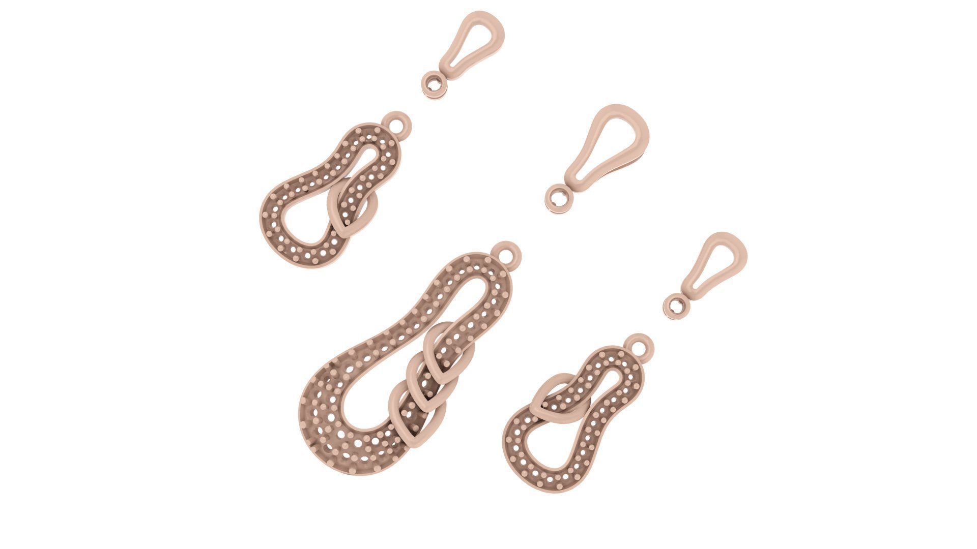 Women pendant 3D print model 3D print model_5