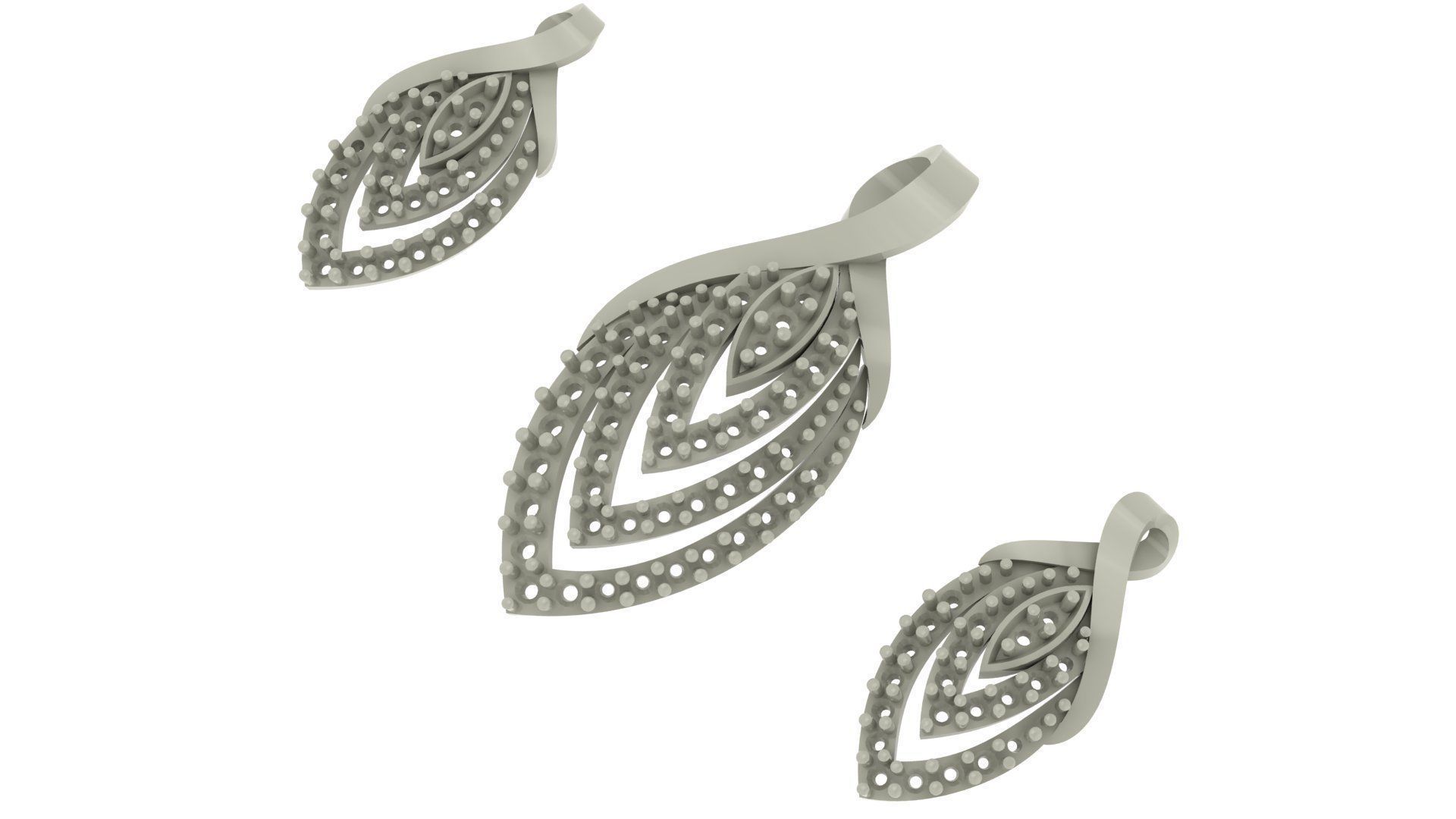 Women pendant 3D print model 3D print model_4