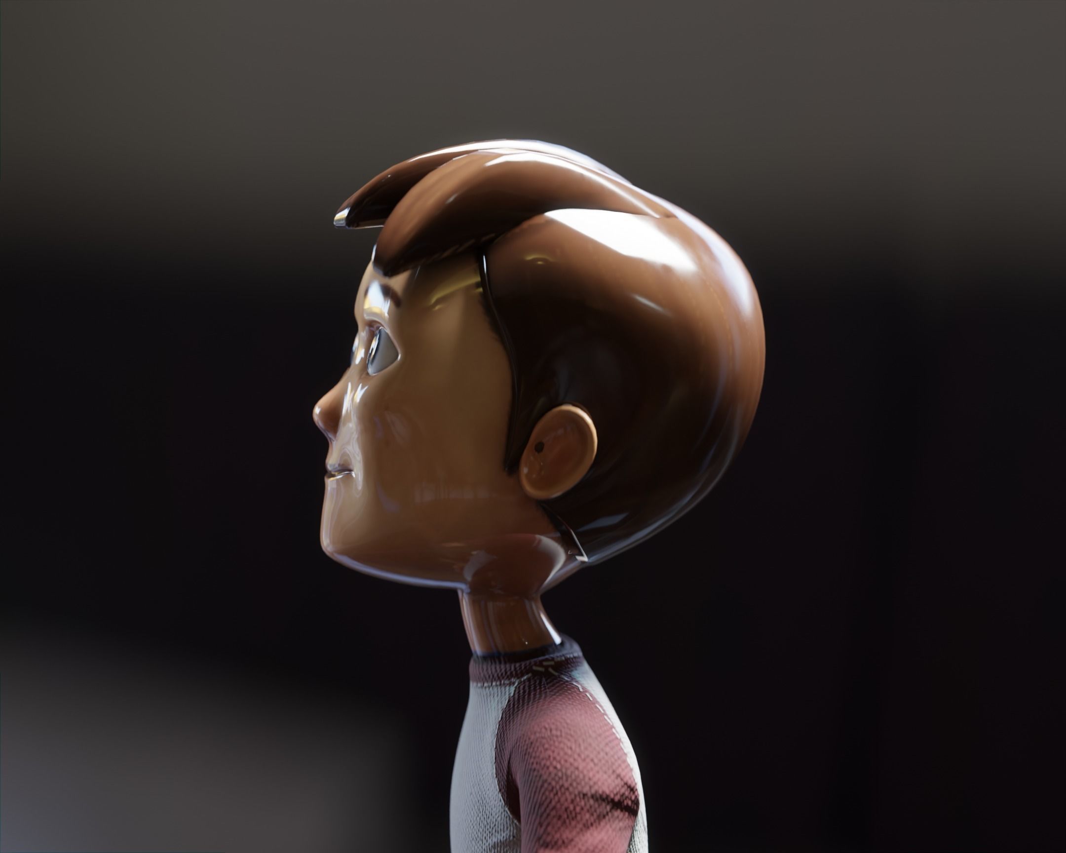 Cartoonish Man 3d model pixar disney style Free low-poly 3D model_8