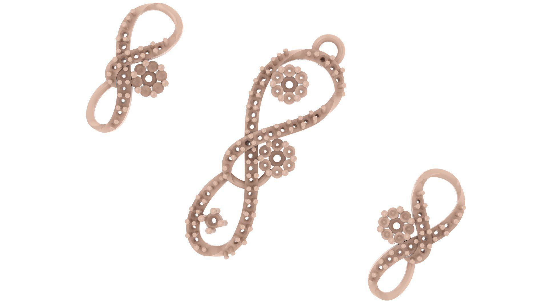 Women pendant 3D print model 3D print model_5