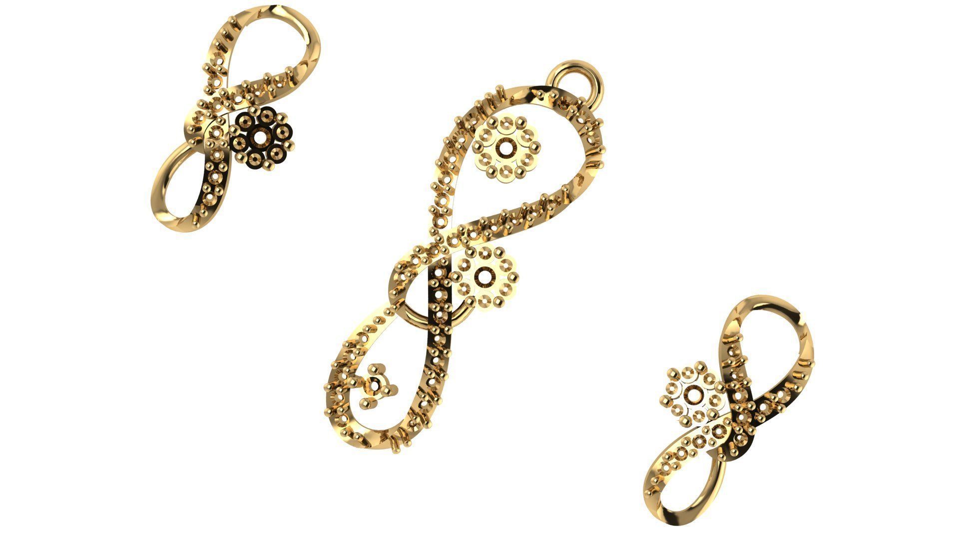 Women pendant 3D print model 3D print model_3