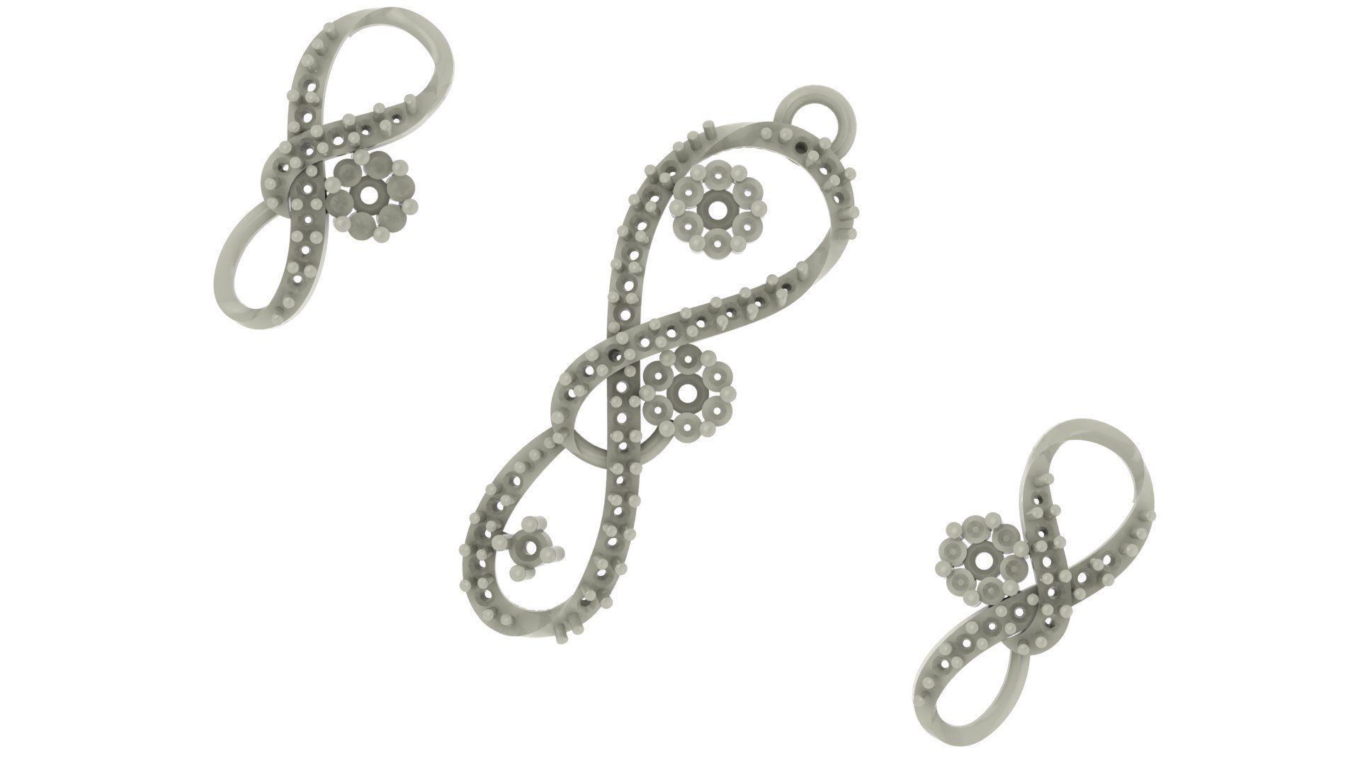 Women pendant 3D print model 3D print model_4