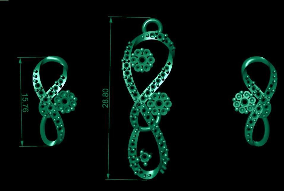 Women pendant 3D print model 3D print model_6