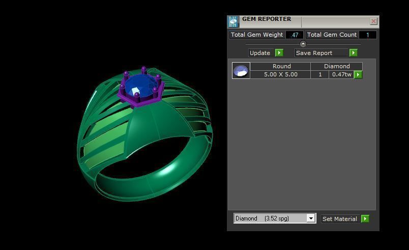 Rings 3D print model_3