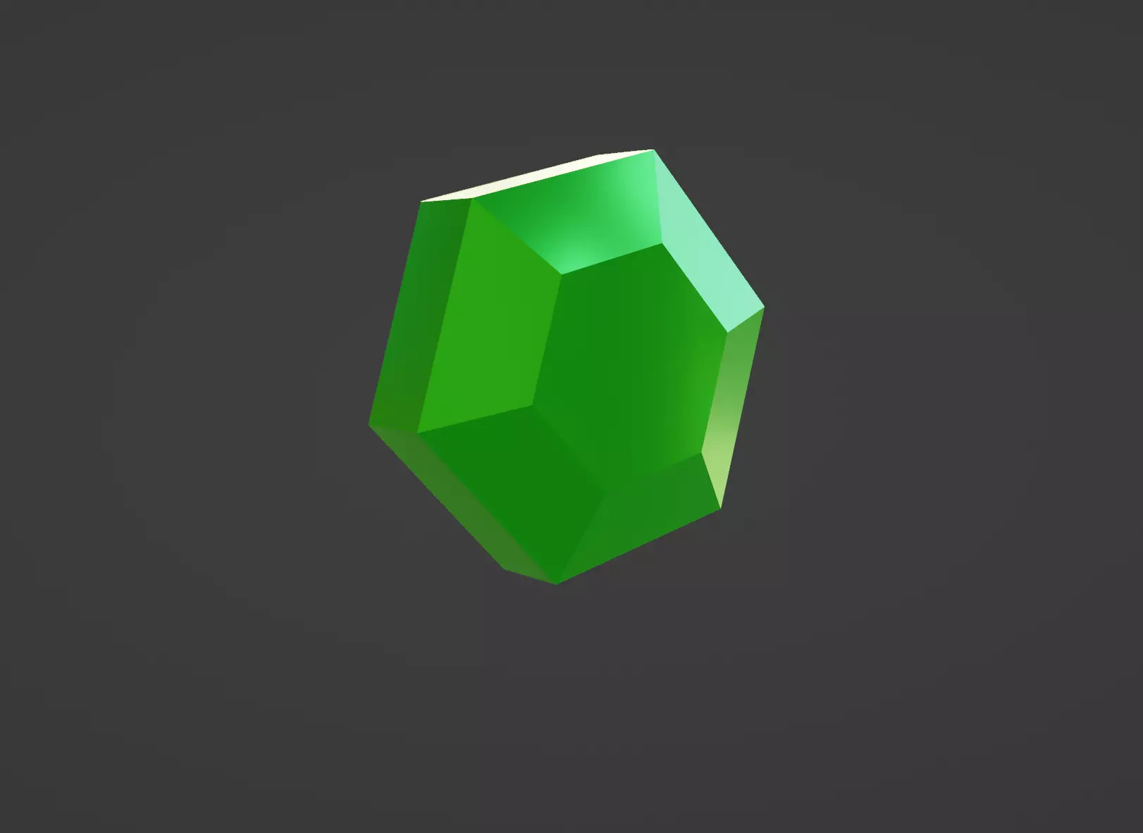 Low Poly Cartoon Gem Low-poly 3D model_0