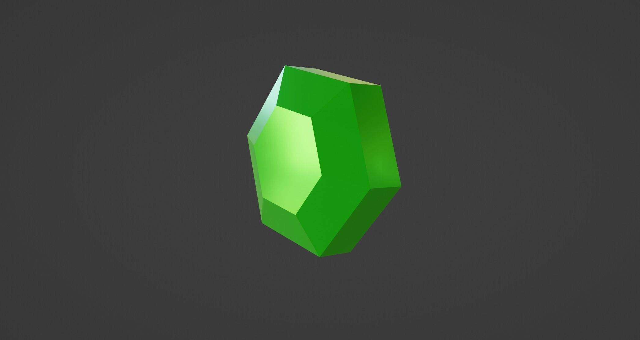 Low Poly Cartoon Gem Low-poly 3D model_2