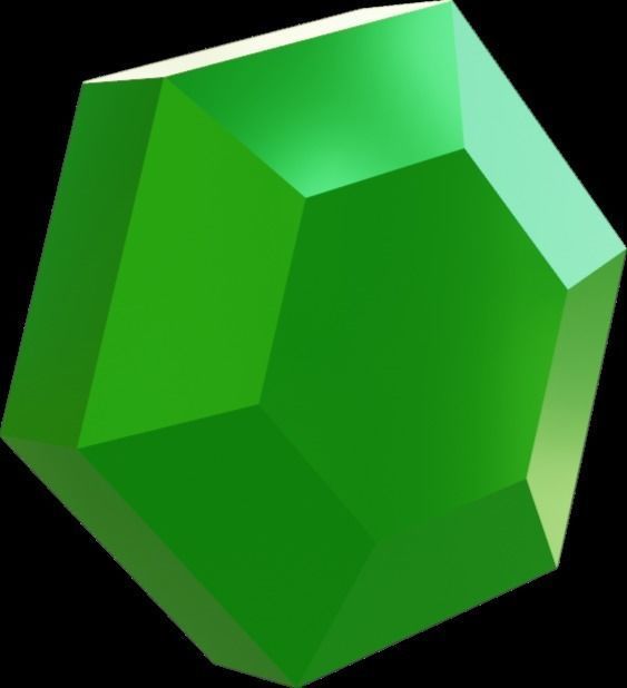 Low Poly Cartoon Gem Low-poly 3D model_4