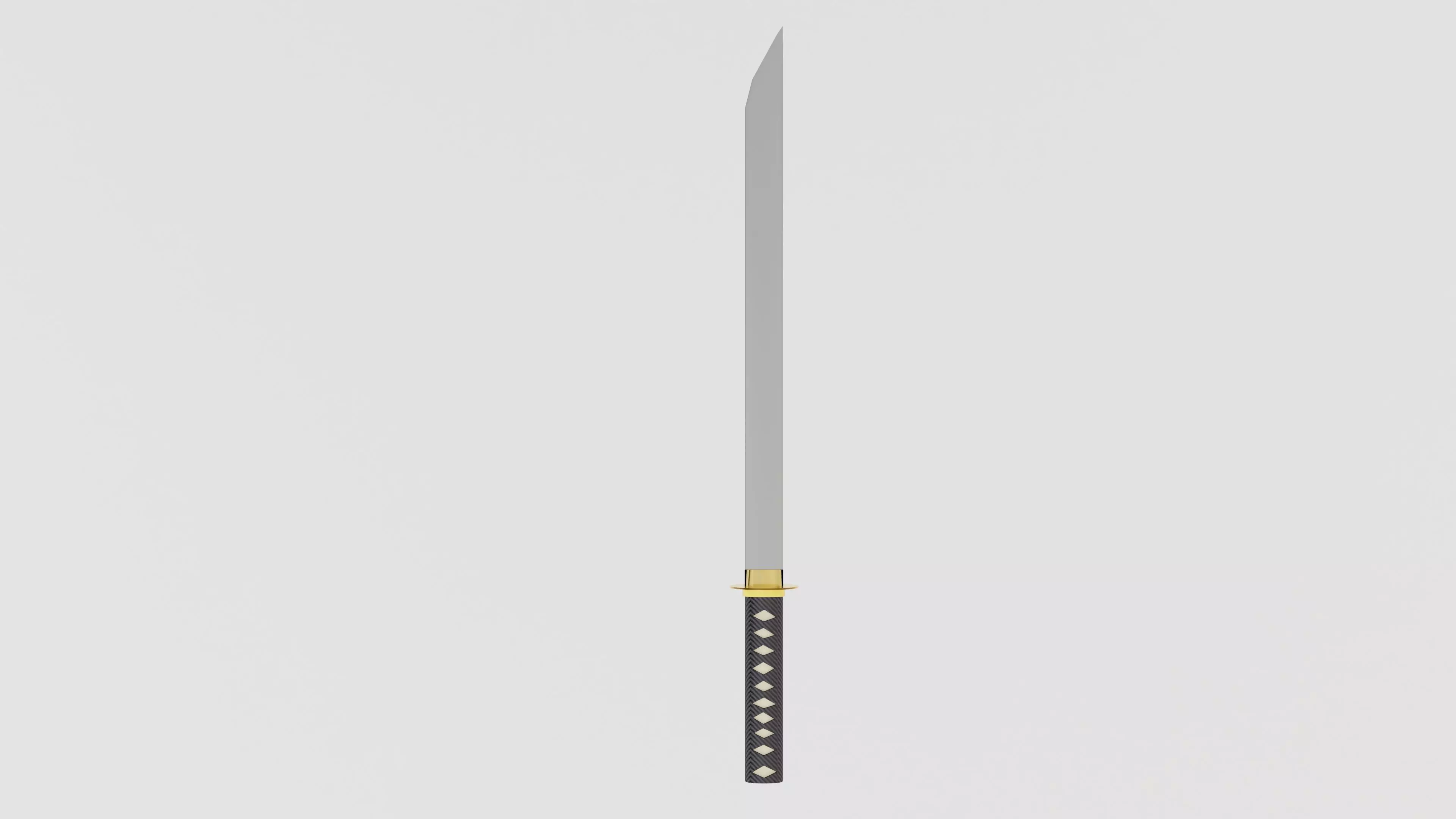 Ancient samurai sword 3D model