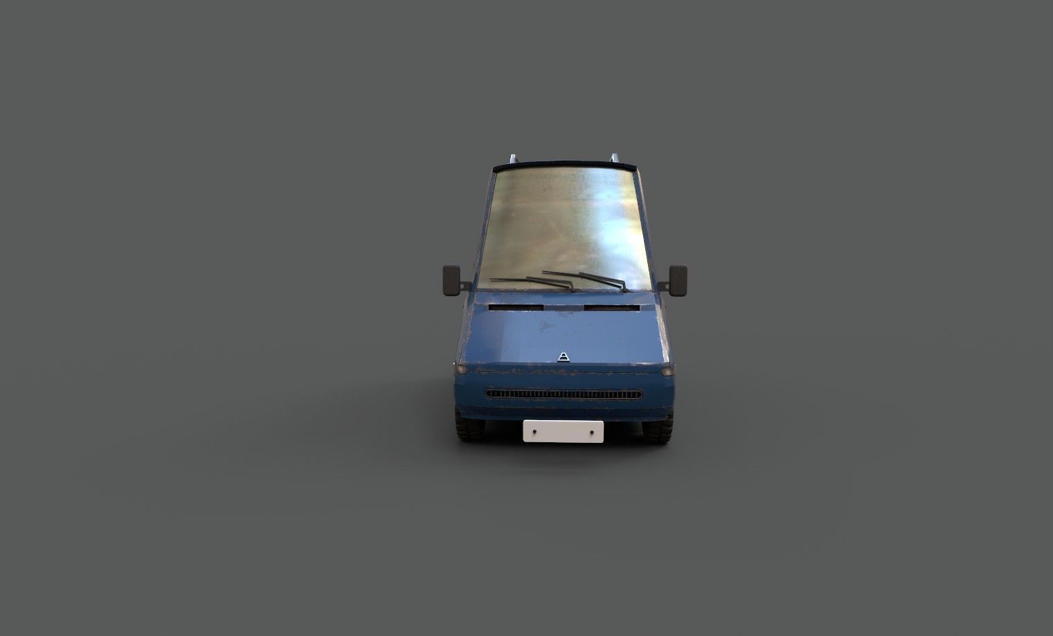  Van Stylized Low-poly 3D model_2
