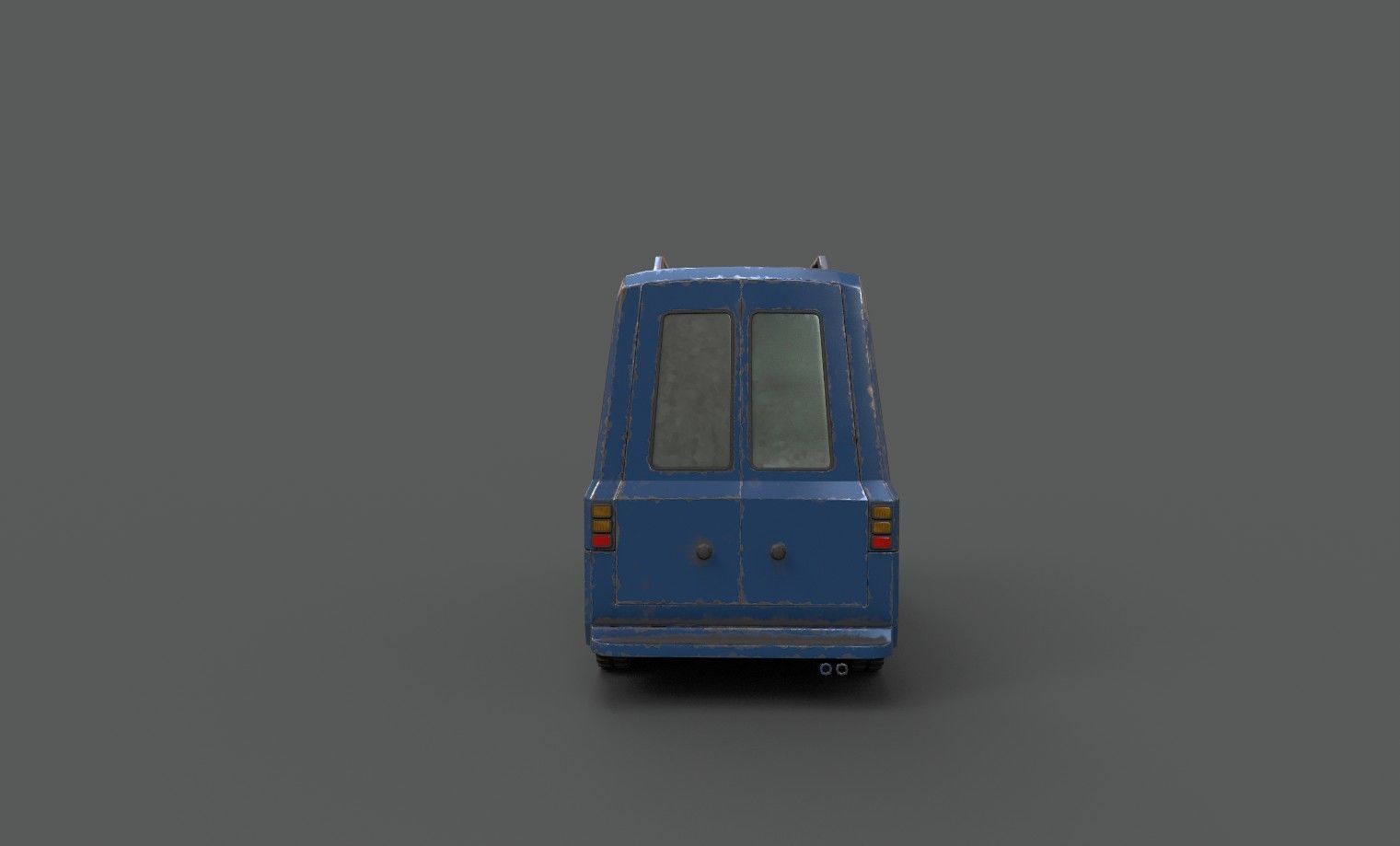  Van Stylized Low-poly 3D model_5