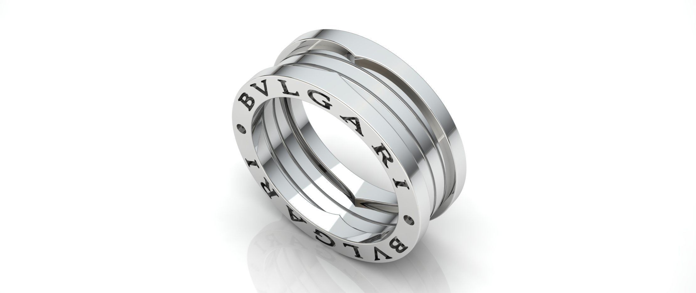 BuLGaRi Ring - Diferent Sizes 3D print model_2