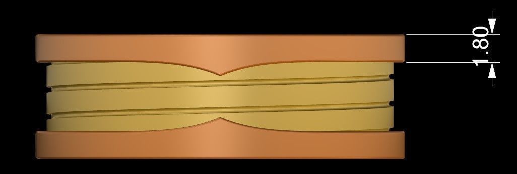 BuLGaRi Ring - Diferent Sizes 3D print model_7