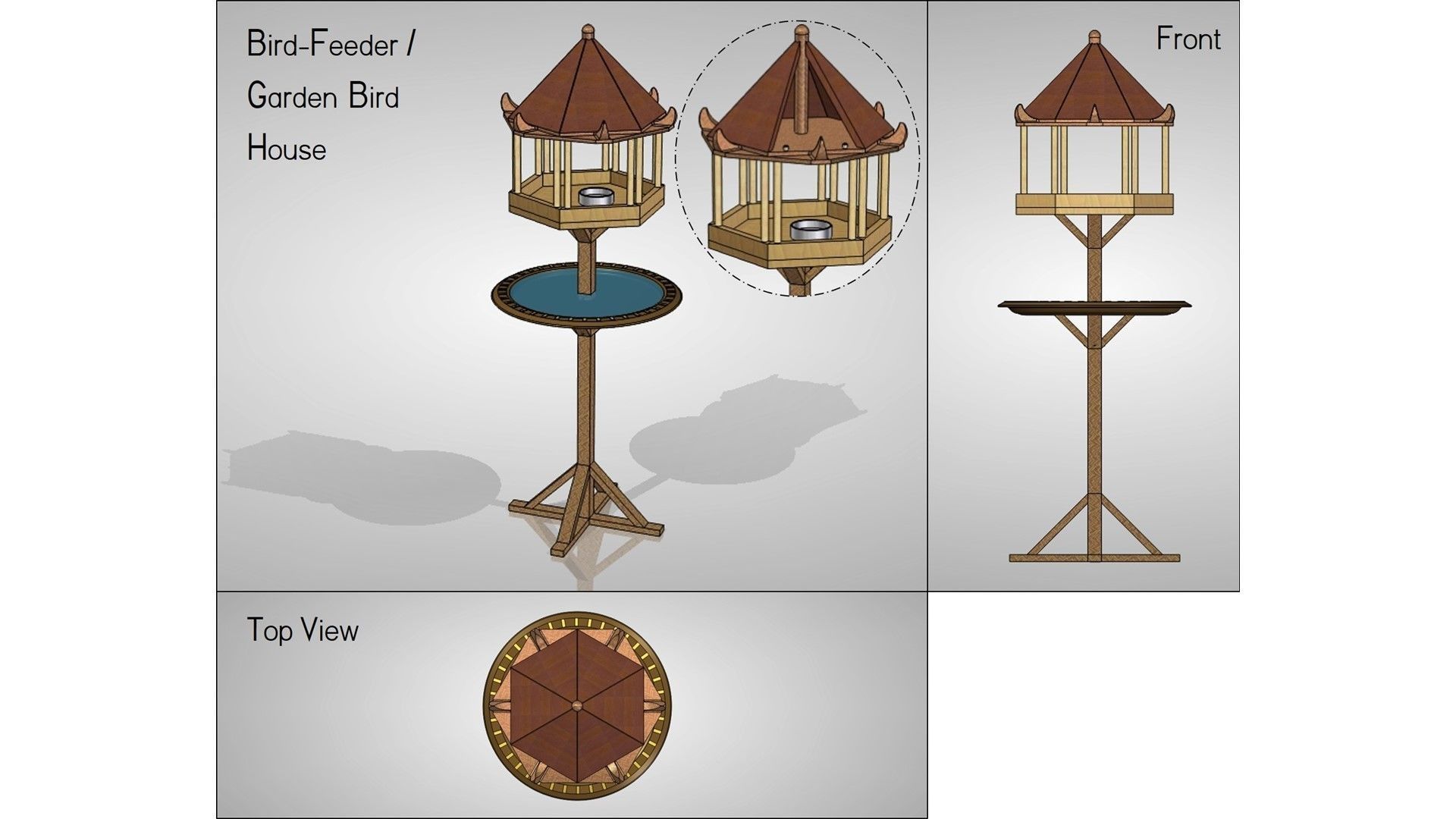 Bird Feeder 3D model_6