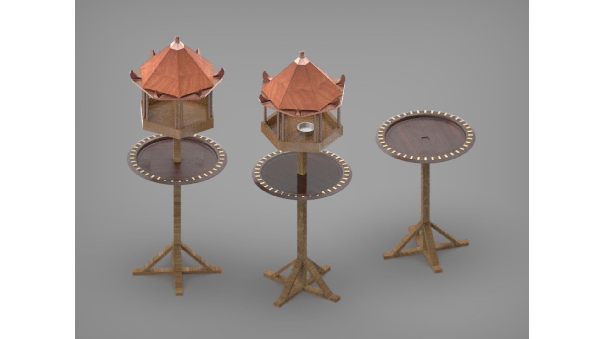 Bird Feeder 3D model_9