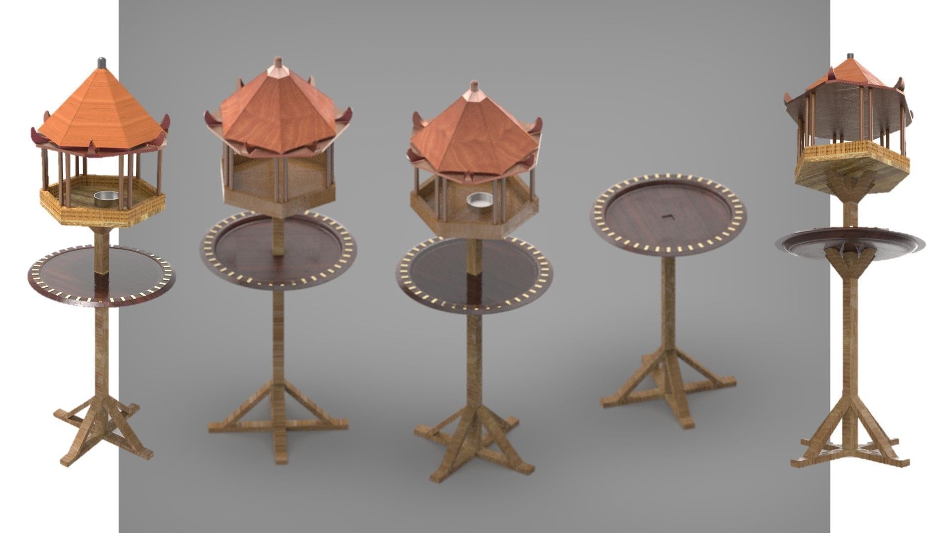 Bird Feeder 3D model_8