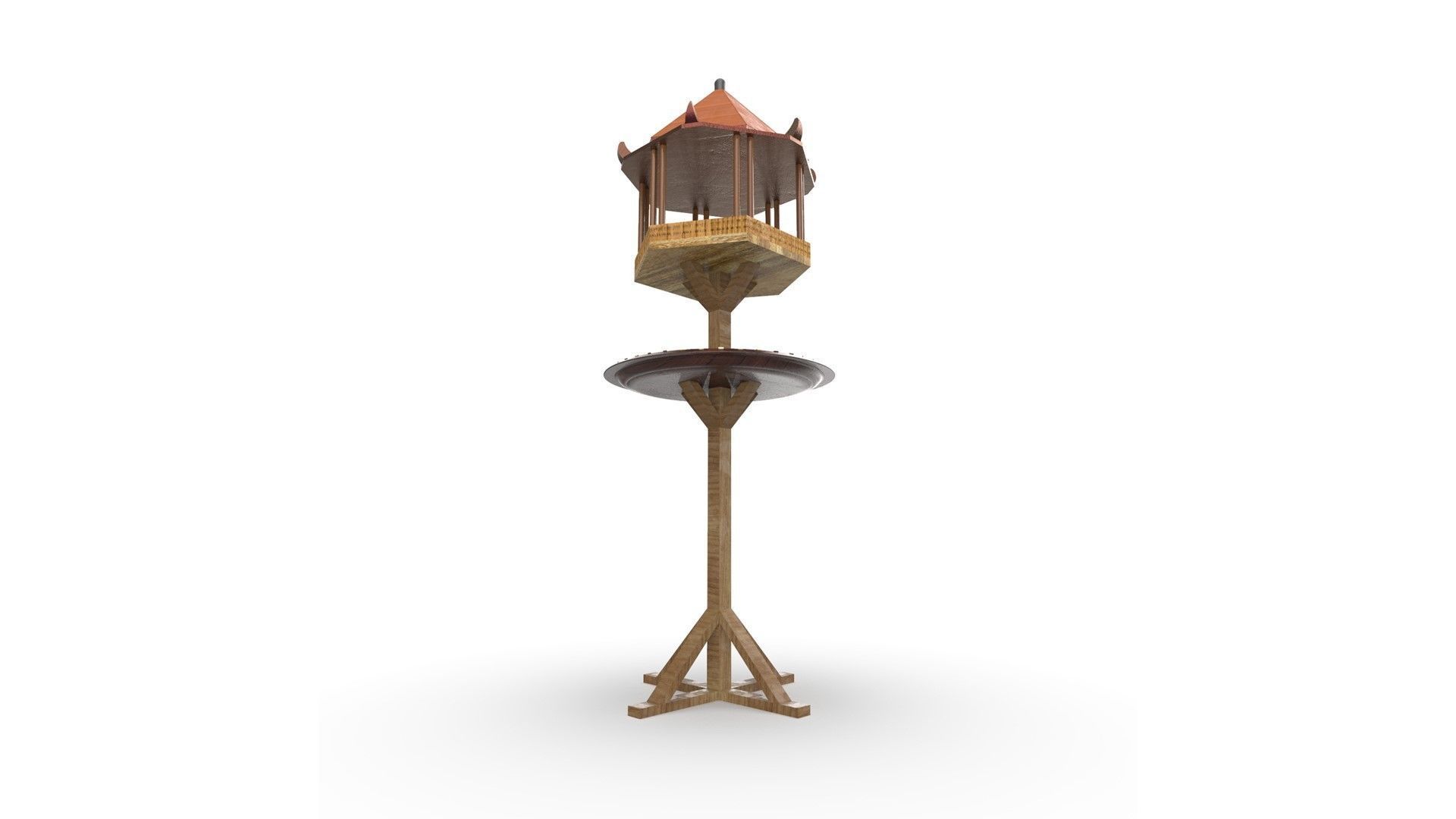 Bird Feeder 3D model_5