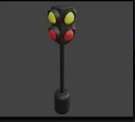 Traffic lights set for pedestrian and vehicles 3D model Low-poly 3D model_8