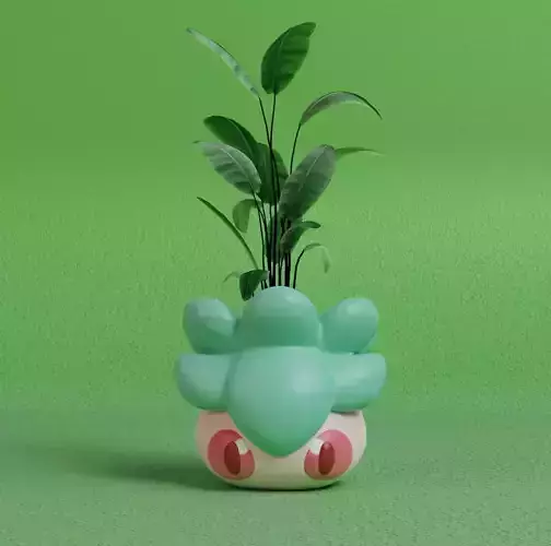 Pokemon - Fomantis Plant Vase