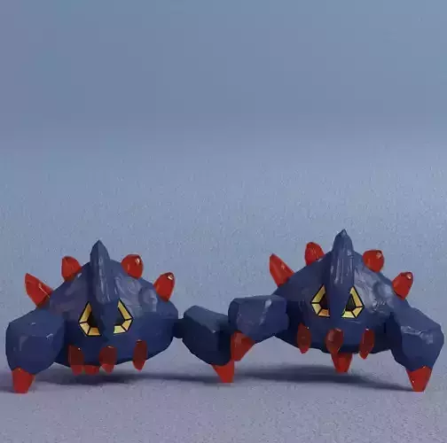 Pokemon - Boldore with 2 poses 3D print model