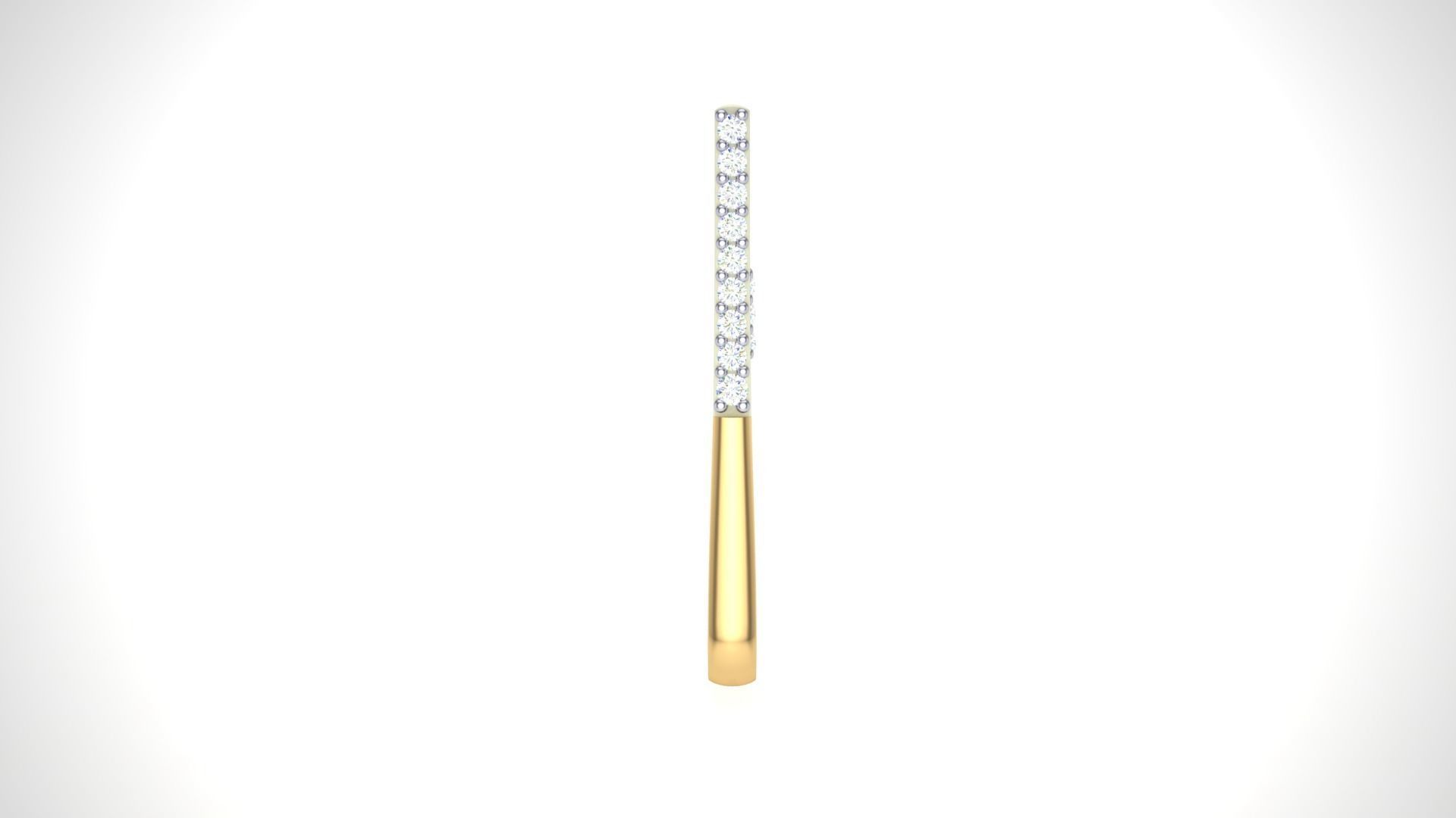 Geometric Theme Diamond Earrings obj stl 3dmf renders details 3D print model_5