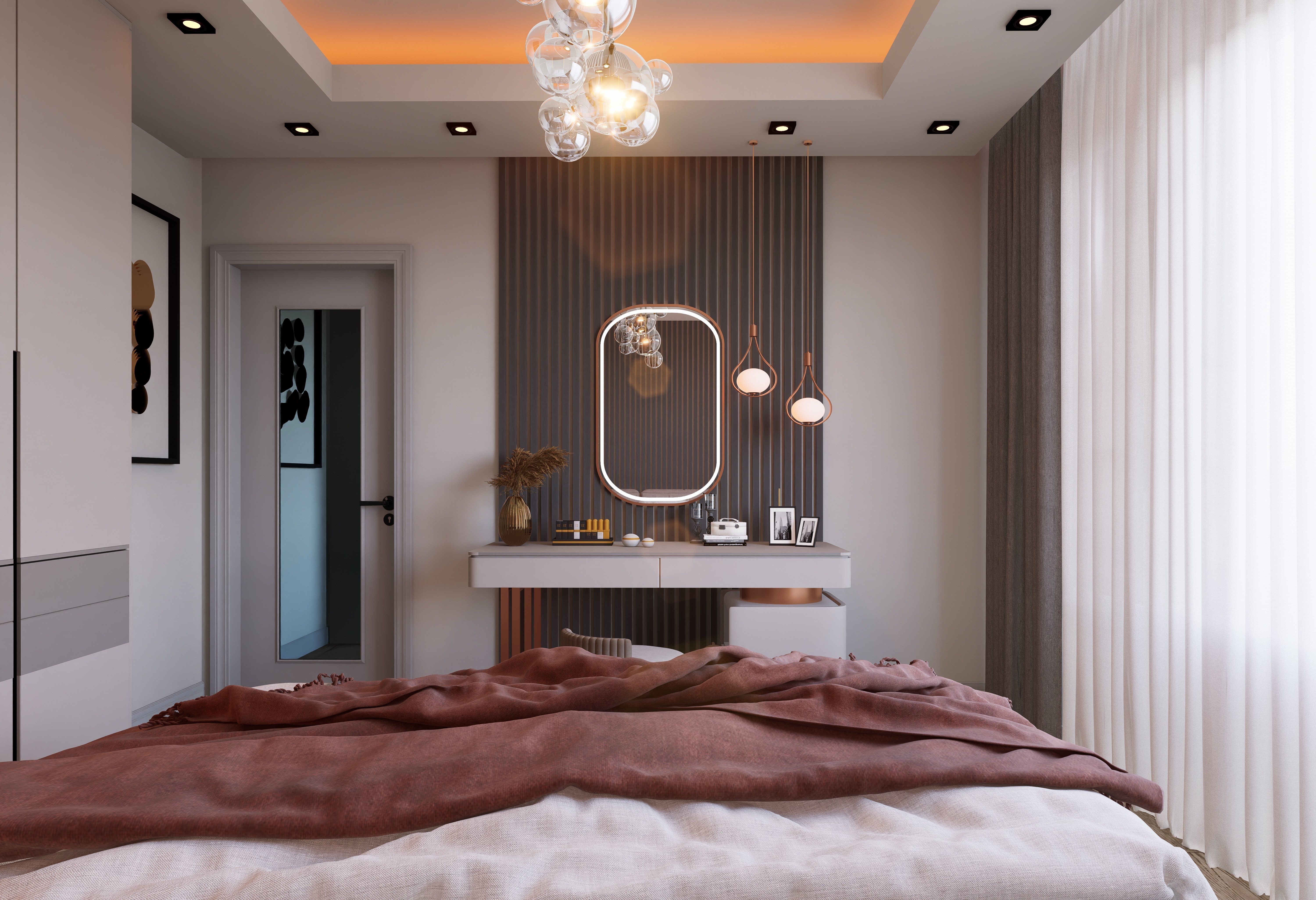 Mini Bedroom D5 Render Scene - Sketchup Model 3D model_1