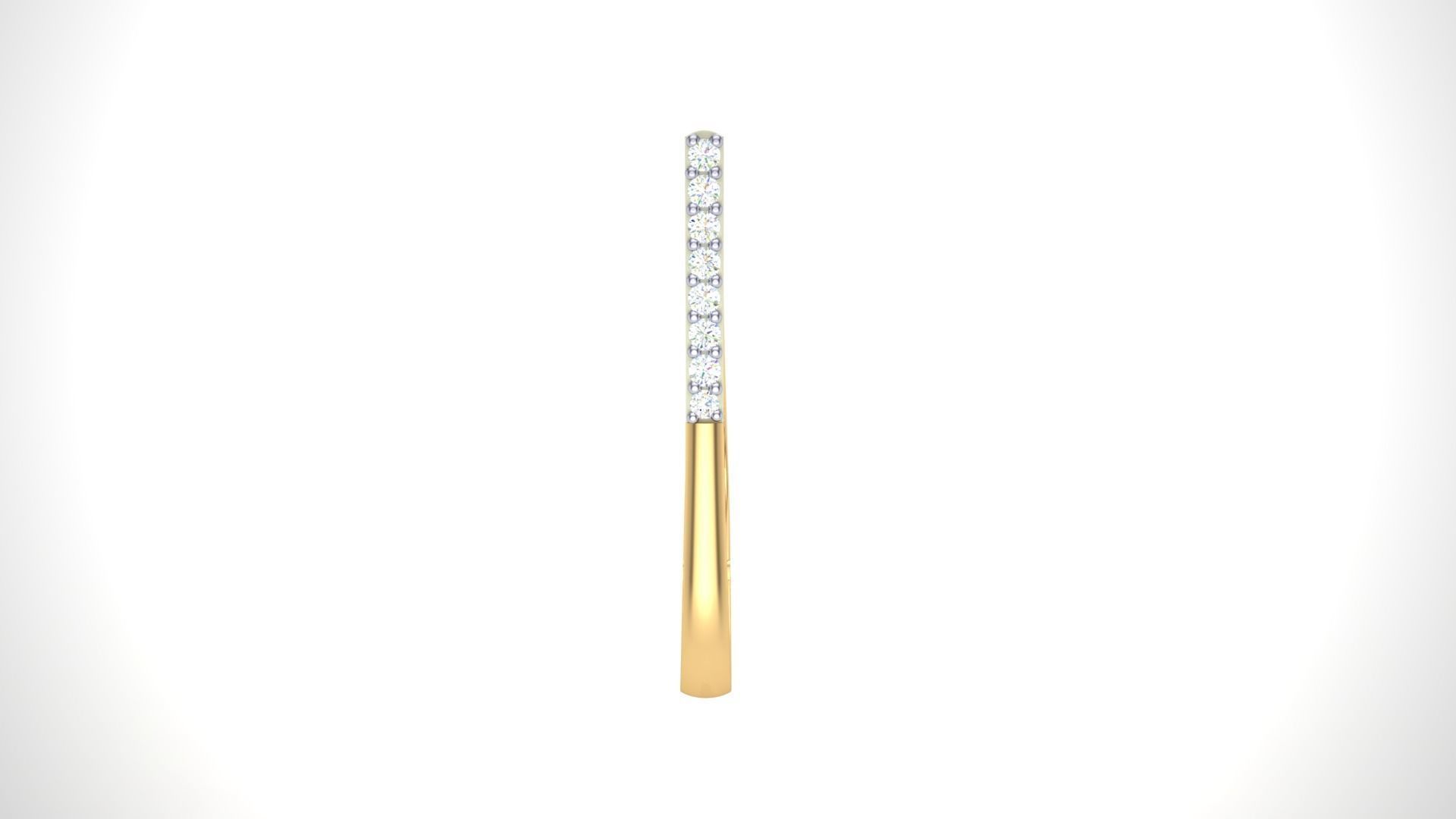 Geometric Theme Diamond Earrings obj stl 3dmf renders details 3D print model_6