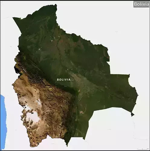 Bolivia Terrain Topography Elevation DEM Geography Landscape 