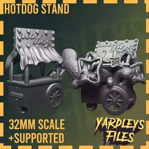 WIENER WONDERS Hot Dog Stand Mimic 32mm DnD 3D print model