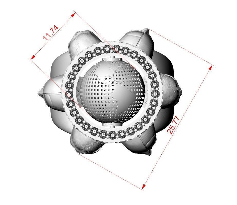 Robot Human Ring 3D print model_12